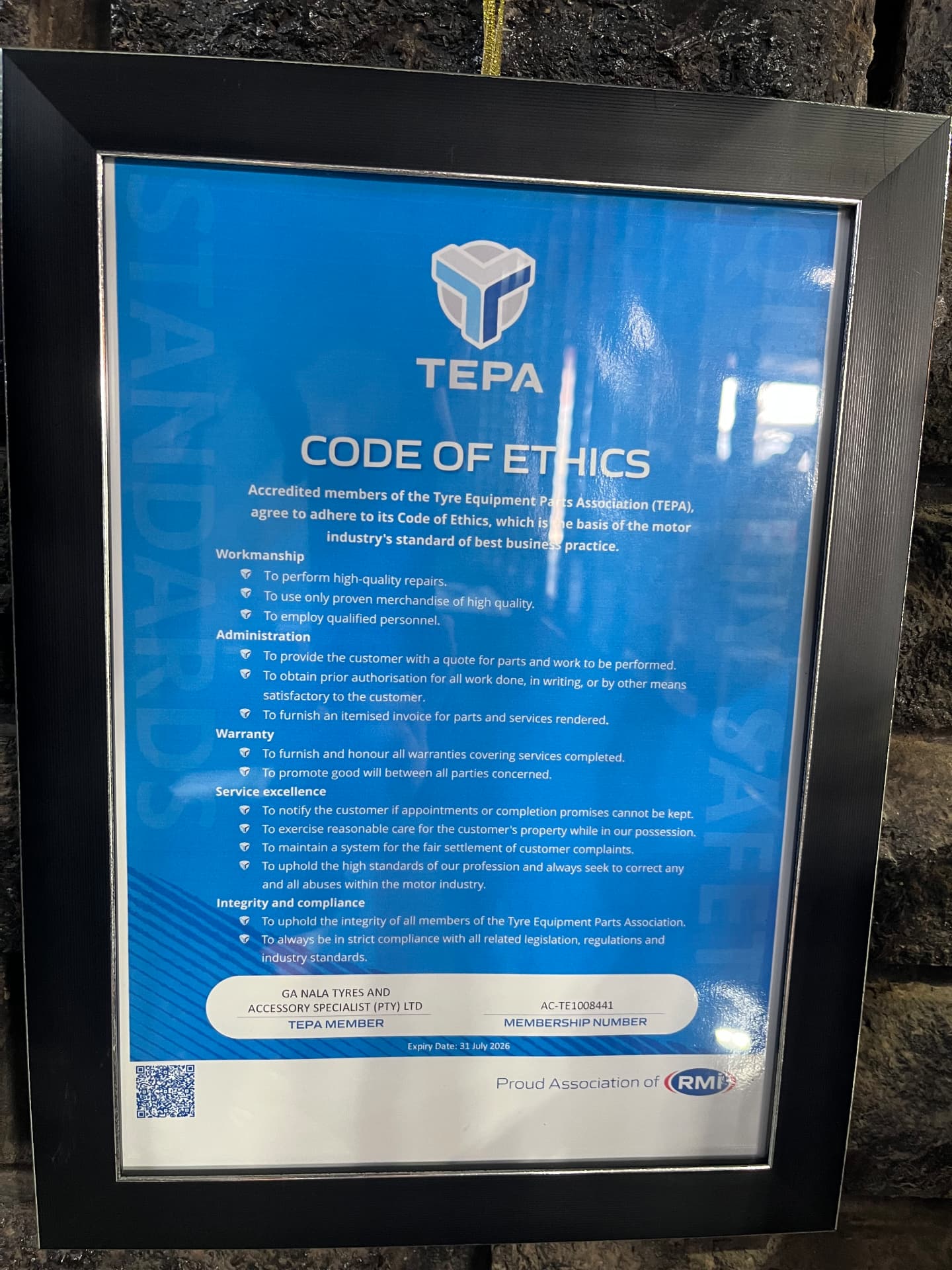 Tyre, Equipment & Parts Association
