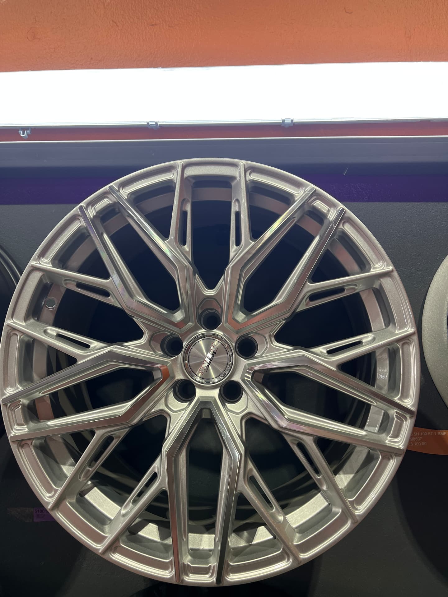 Multi-Spoke Silver Mesh